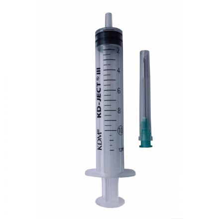 Шприц 3-комп. однораз. 10мл LS 21G(0,8x40) прил. 100шт/уп KD-Ject III