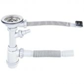 Сифон Юкинокс выпуск больш.с перелив., в компл. с сифоном/гофросифоном S701