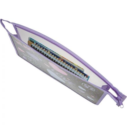 Папка для тетрадей №1School Heart,А4,молн.,пласт.,ПТ-813