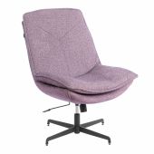 Кресло лаунж Cosmo велюр/букле, VT shape wood rose