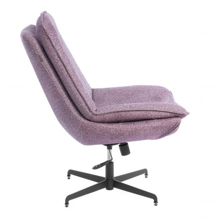 Кресло лаунж Cosmo велюр/букле, VT shape wood rose