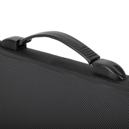 Папка-портфель пластиковая BRAUBERG "ДИПЛОМАТ", А4 (330х245х35 мм), 13 отделений, фактура бисер, черная, 226025