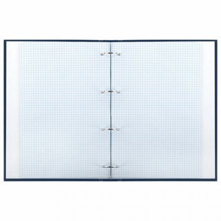 Тетрадь на кольцах БОЛЬШАЯ А4 (210х305 мм), 100 листов, твердый картон, клетка, BRAUBERG, Shade, 404102