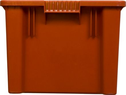 Ящик п/э 600х400х300 дно сплошное, стенки перфорированные цв. зелёный Ящик п/э 600х400х300 дно сплошное, стенки перфорированные цв. зелёный