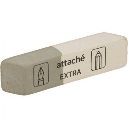 Ластик скошенный Attache Extra, нат.каучук, 54x14x8мм, д/ручки и карандаша
