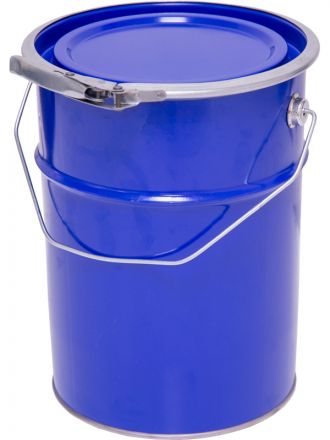 Ведро металлическое 5 л синий цвет крышка-обруч