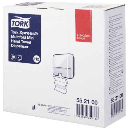 Диспенсер для полотенец лист.Tork Xpress Mini H2 552100 белый