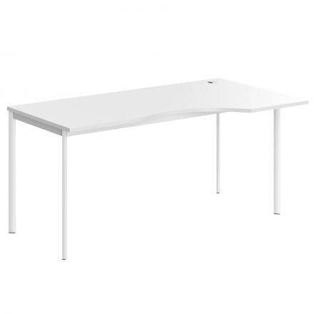 Стол эргономичный СА-1S(R) Белый/Белый 1600х900х755. IMAGO-S