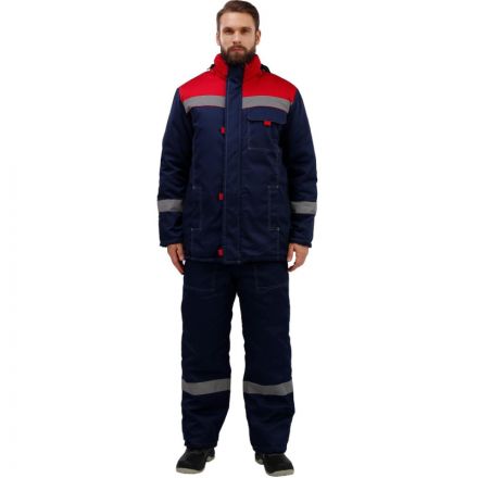 Костюм рабочий зимний муж з31-КПК син/красн (р.52-54) 158-164 (Арсенал-СП)