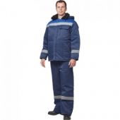 Куртка рабочая зимняя муж з32-КУ син/вас смес 56-58/158-164 (Арсенал-СП)