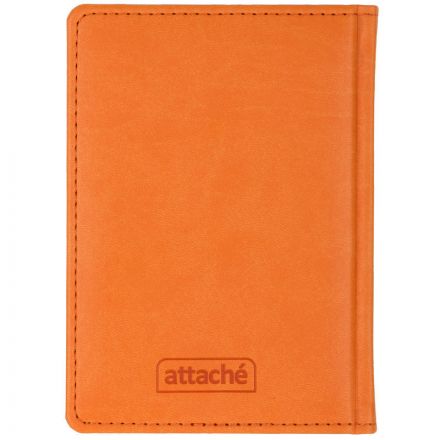 Ежедневник недатированный Attache Сиам искусственная кожа А6 176 листов оранжевый (110x155 мм)