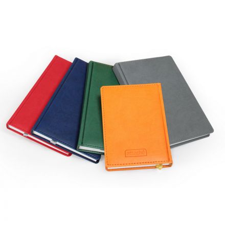 Ежедневник недатированный Attache Сиам искусственная кожа А6 176 листов оранжевый (110x155 мм)