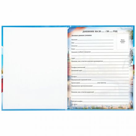 Дневник 1-11 класс 40 л., твердый, BRAUBERG, ламинация, цветная печать, "РОССИЙСКОГО ШКОЛЬНИКА-9", 106861