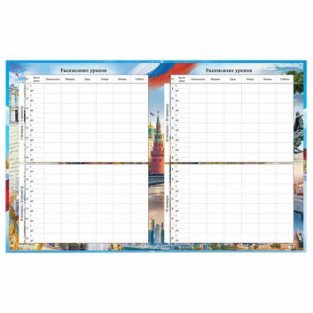 Дневник 1-11 класс 40 л., твердый, BRAUBERG, ламинация, цветная печать, "РОССИЙСКОГО ШКОЛЬНИКА-9", 106861