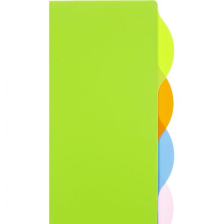 Разделитель листов Attache Selection А4+ пластиковый 5 листов разноцветный (246x305 мм)