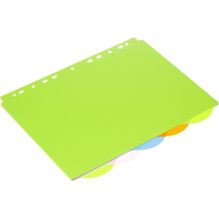 Разделитель листов Attache Selection А4+ пластиковый 5 листов разноцветный (246x305 мм)