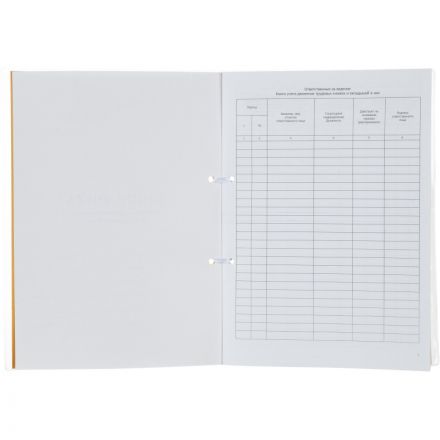 Книга учета движения трудовых книжек и вкладышей А4 32л карт.в облож, офсет