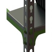 Стол производственный металлический Metalex 750х1400х600 зел/сер