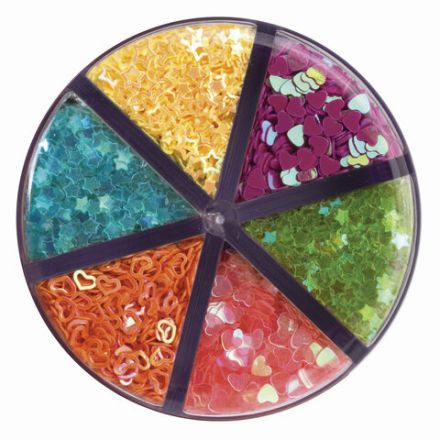 Блестки для декора, поделок, DIY, творчества, оформления, ФИГУРНЫЕ, ОСТРОВ СОКРОВИЩ, НЕОН, диспенсер с дозатором, 6 цветов по 9 г, 662226 Блестки для декора, поделок, DIY, творчества, оформления, ФИГУРНЫЕ, ОСТРОВ СОКРОВИЩ, НЕОН, диспенсер с дозатором, 6 цветов по 9 г, 662226