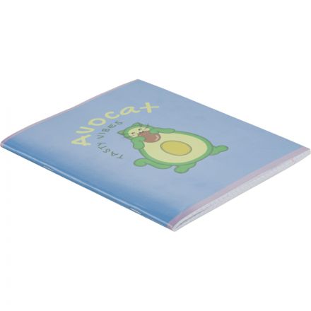 Тетрадь общая А5 48л Avocat син. ,клет,скреп, ВД-лак