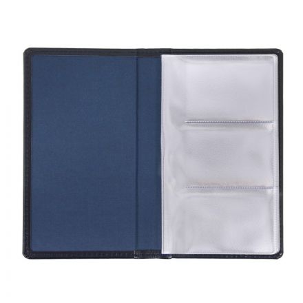 Визитница настольная Attache Каньон искусственная кожа на 96 визиток синяя Визитница настольная Attache Каньон искусственная кожа на 96 визиток синяя