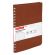 Бизнес-тетрадь на гребне А5 148x218 мм, BRAUBERG "Office PRO", под кожу, клетка, 80 л., коричневая, 111044