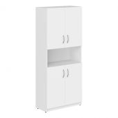 Шкаф с 2-мя комплектами глухих малых дверей SR-5W.4 Белый 770х375х1817 SIMPLE