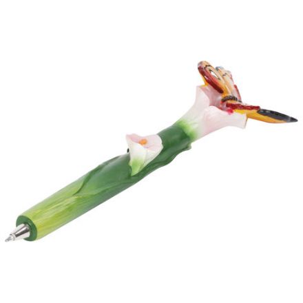 Ручка фигурная "БАБОЧКИ", СИНЯЯ, 4 дизайна ассорти, 0,5 мм, дисплей, BRAUBERG, 142776