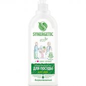 Средство для мытья посуды Synergetic Антибактериальное, Алоэ 1л дозатор