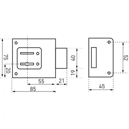 Замок накладной_УЗК Птимаш ЗН4-1 сталь медь (3кл) Замок накладной_УЗК Птимаш ЗН4-1 сталь медь (3кл)