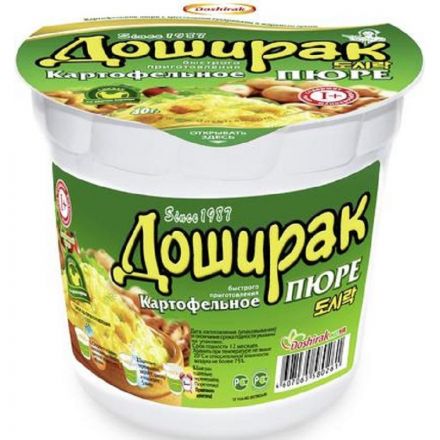 Картофельное пюре Доширак с курицей, 24штx40г
