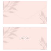 Конверт для денег MESHU "Peach", 85*164мм, soft-touch, фольга