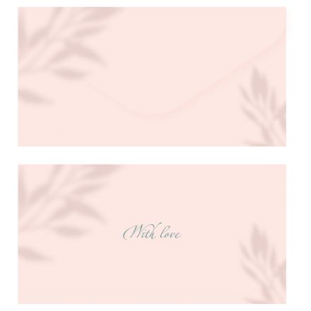 Конверт для денег MESHU "Peach", 85*164мм, soft-touch, фольга