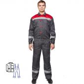 Костюм рабочий летний муж. л20-КПК сер/красн (р.48-50) 158-164 Костюм рабочий летний муж. л20-КПК сер/красн (р.48-50) 158-164