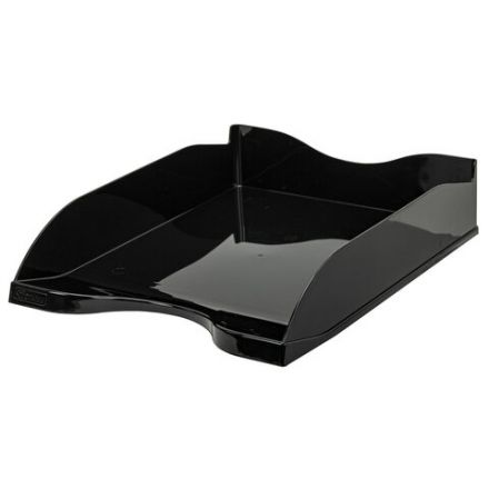 Лоток горизонтальный для бумаг "Люкс", А4 (350х255х65 мм), полипропилен, черный, ЛТГ-30866 Лоток горизонтальный для бумаг "Люкс", А4 (350х255х65 мм), полипропилен, черный, ЛТГ-30866