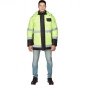 Куртка рабочая зимняя муж з44-КУ черн./лим. (р.60-62) 182-188