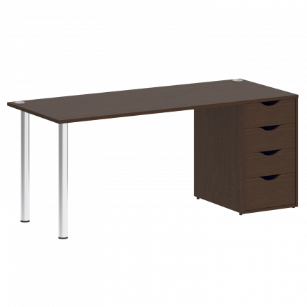 Home Office Стол письменный VR.SP-3-178.4 Венге/Хром опоры 1780*720*750