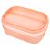 Ланч-бокс контейнер, 3 секции, 8 отделений, 1,9 л, ложка, вилка, нож, 10х21х14 см, персиковый, JOYLUX (ДЖОЙЛЮКС), 609351