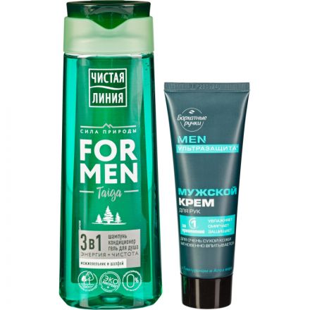 Подарочный набор for men Чистая линия Ежедневный уход,250+80мл