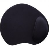Коврик для мыши  HMP0003 резина+губка+ткань/22х19.5х0.2cm/черный