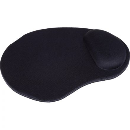 Коврик для мыши  HMP0003 резина+губка+ткань/22х19.5х0.2cm/черный