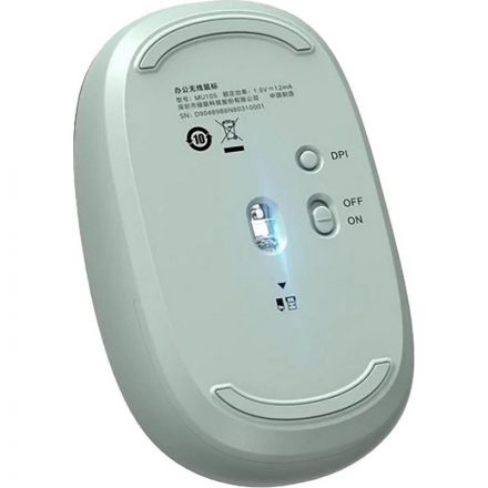 Мышь компьютерная UGREEN беспроводная MU105(90672) 2.4G цв:серовато-зеленый