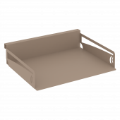 Навесной лоток для бумаг горизонтальный MAN-21 Мокко металл 320*263*70