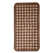 Коврик для ванны противоскользящий 70х40 см, "Квадраты", прозрачно-коричневый, ПВХ, PRIMILA (ПРИМИЛА), 700367