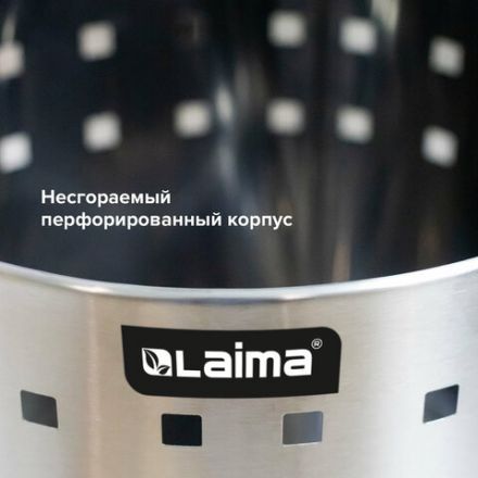 Урна-корзина для мусора 12 литров "Bionic", МАТОВАЯ, перфорированная, LAIMA, 232268 Урна-корзина для мусора 12 литров "Bionic", МАТОВАЯ, перфорированная, LAIMA, 232268