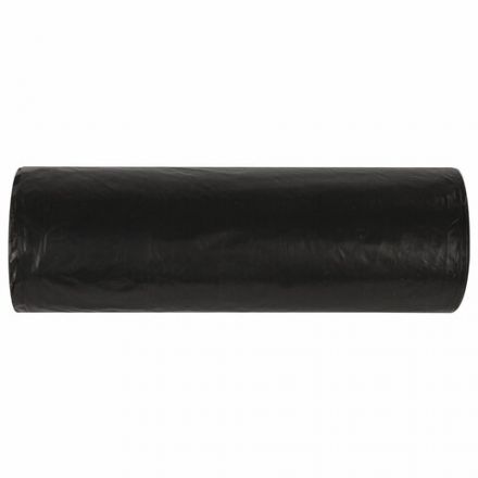 Мешки для мусора 120 л черные в рулоне 10 шт., ПВД 20 мкм, 67х100 см, ЛЮБАША эконом, 605333