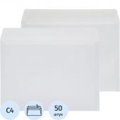 Конверт белый C4 стрип 229х324 90г Attache Economy 80 гр 50шт/уп 5уп/кор