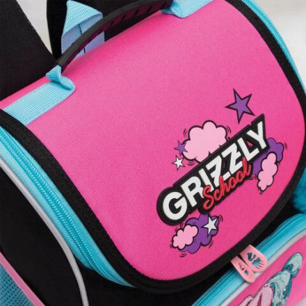 Ранец GRIZZLY анатомическая спинка, с мешком для обуви, для девочек, LIKE, 33х25х13 см, RAm-484-6/1 Ранец GRIZZLY анатомическая спинка, с мешком для обуви, для девочек, LIKE, 33х25х13 см, RAm-484-6/1