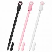 Ручка с топпером шариковая масляная FUNSTER (ФАНСТЕР) "CAT PAWS", СИНЯЯ, корпус ассорти, пишущий узел 0,7 мм, линия письма 0,35 мм, 144369