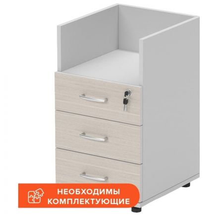 Тумба приставная Easy St 913922 св.дуб/сер. (440) 3 ящ Тумба приставная Easy St 913922 св.дуб/сер. (440) 3 ящ